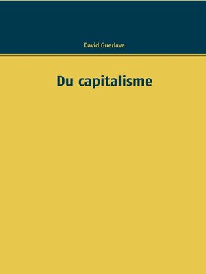 cover image of Du capitalisme